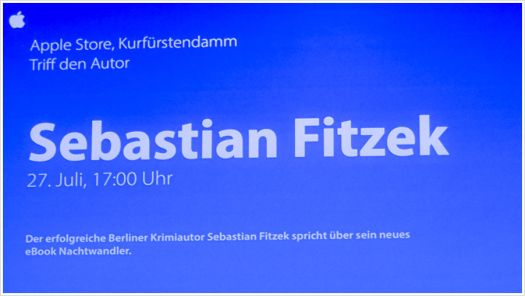 Krimilesung im Berliner Applestore - Foto: h|b