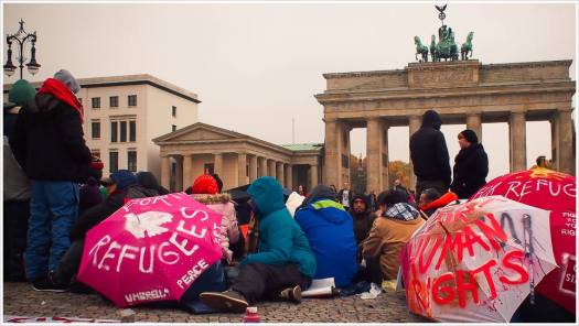 Hungerstreik gegen die Residenzpflicht für Asylbewerber - Foto: h|b