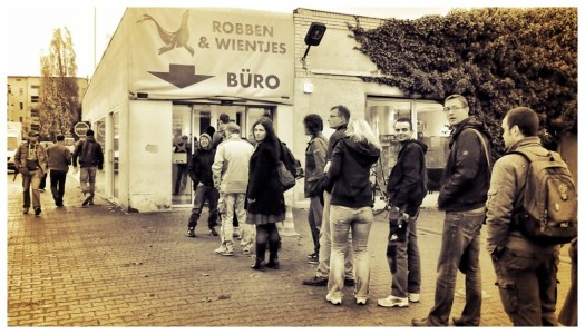 Die Robbenschlange am Samstagmorgen