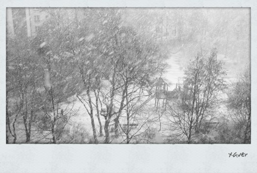 Schnee im Comeniuspark - Foto: u|b