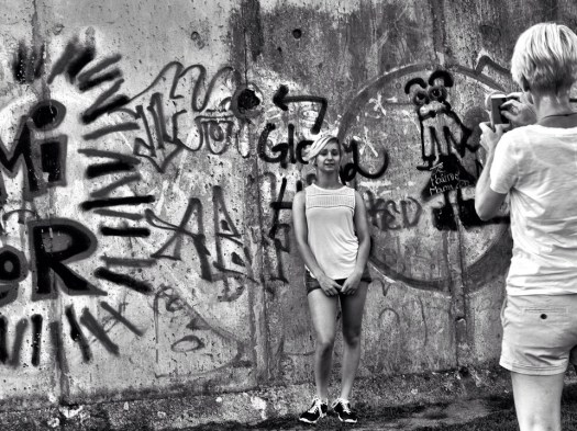 Mauerfotos an der Bernauer Straße - Foto: h|b