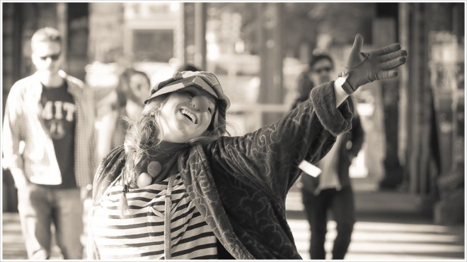 Videodreh der Sängerin Raffete auf der Oberbaumbrücke - Foto: h|b