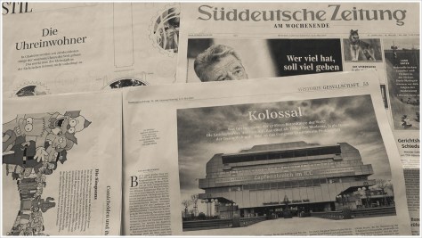 Mein Bild in der Wochenendausgabe der Süddeutschen - Foto: h|b