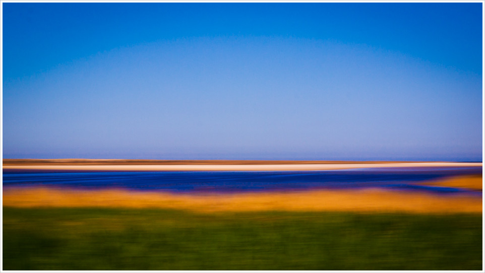 Verwischte Küstenlinie von Zingst