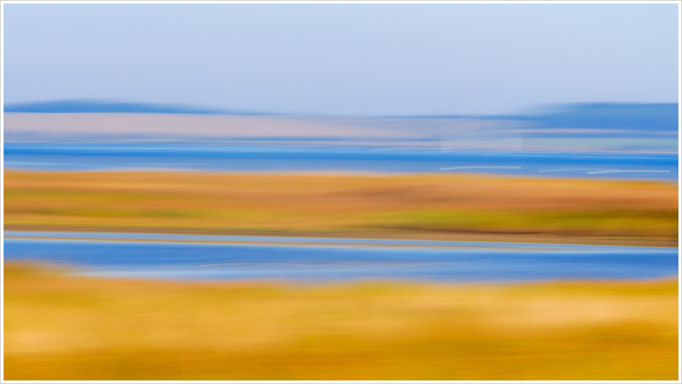 Der Zingster Bodden als Farbspielerei