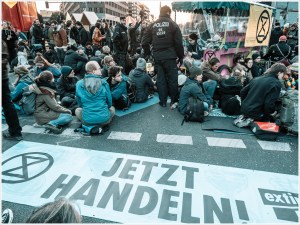 Blockade am Potsdamer Platz