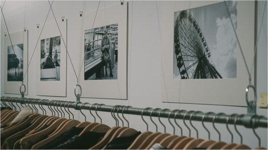 Fotos in einer Ausstellung