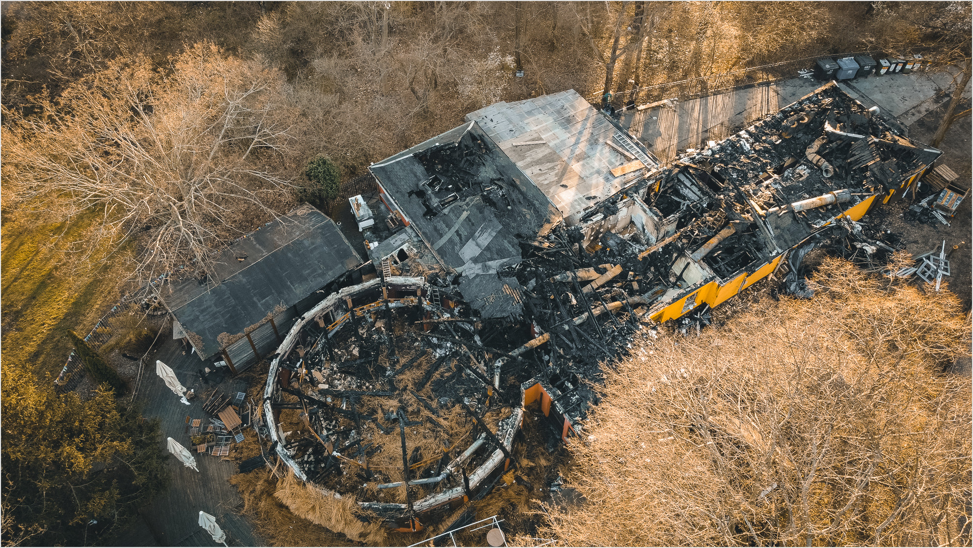 Ruine des Biergarten Pavillon