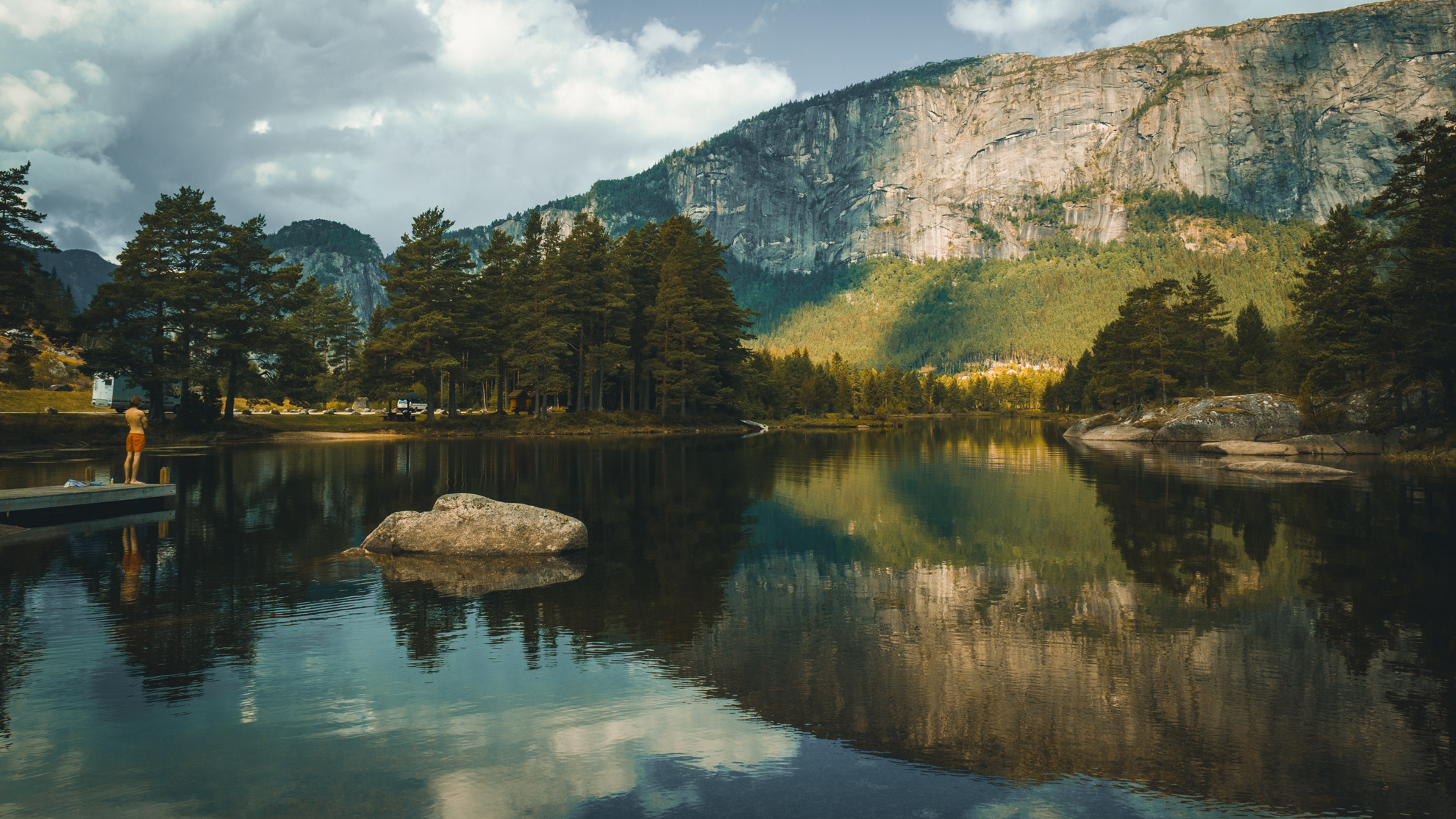Bergspiegelung im See