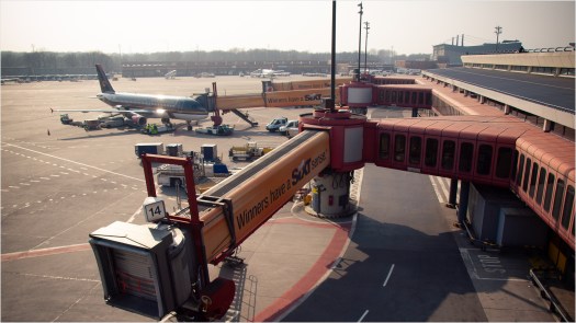 Fluggastbrücken am Flughafen Tegel