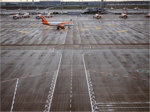 Vorfeld des Flughafens BER