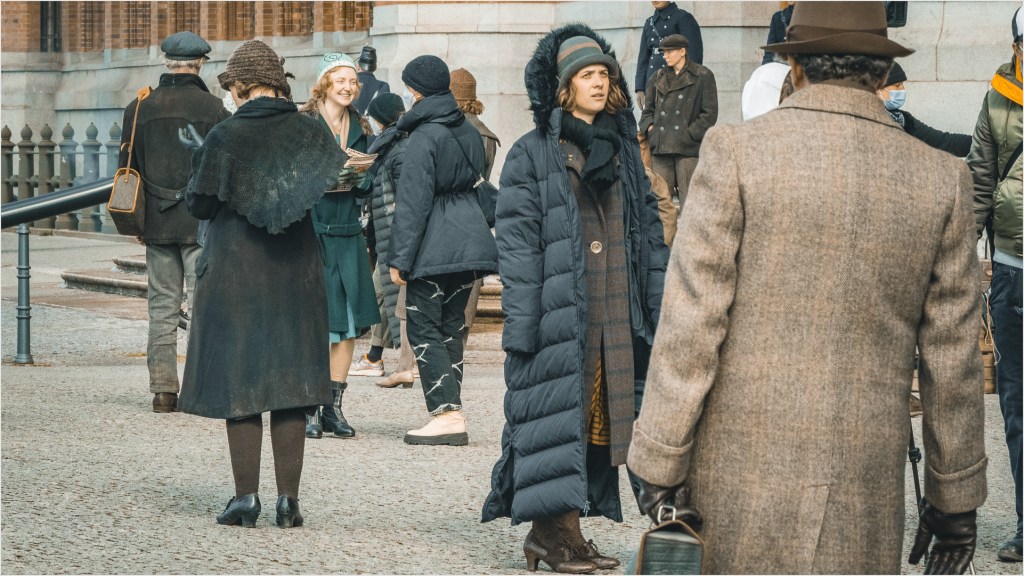Dreharbeiten zu Babylon Berlin am Roten Rathaus