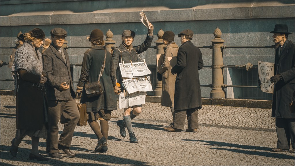 Dreharbeiten zu Babylon Berlin am Roten Rathaus