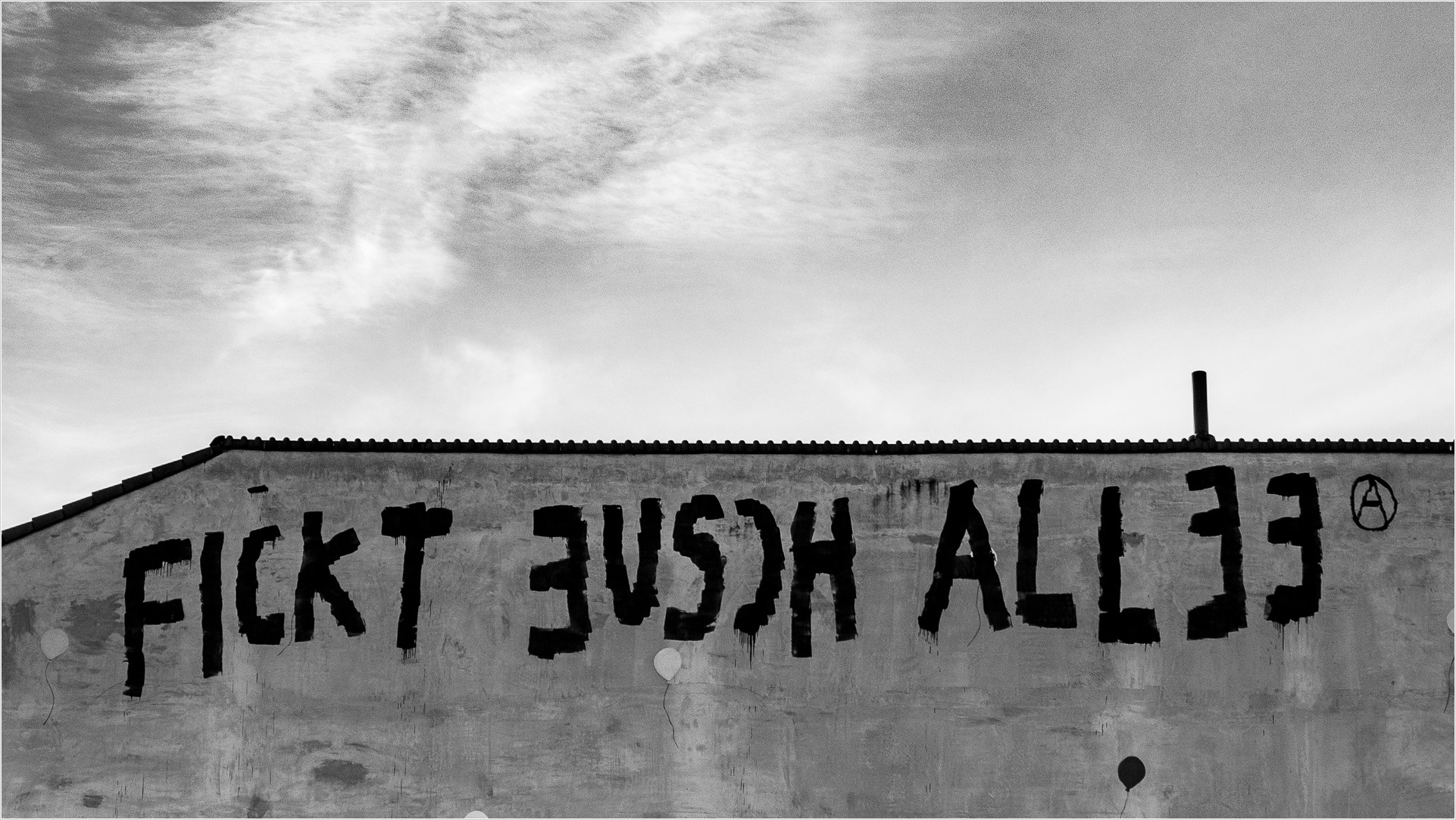 Graffiti auf Hauswand