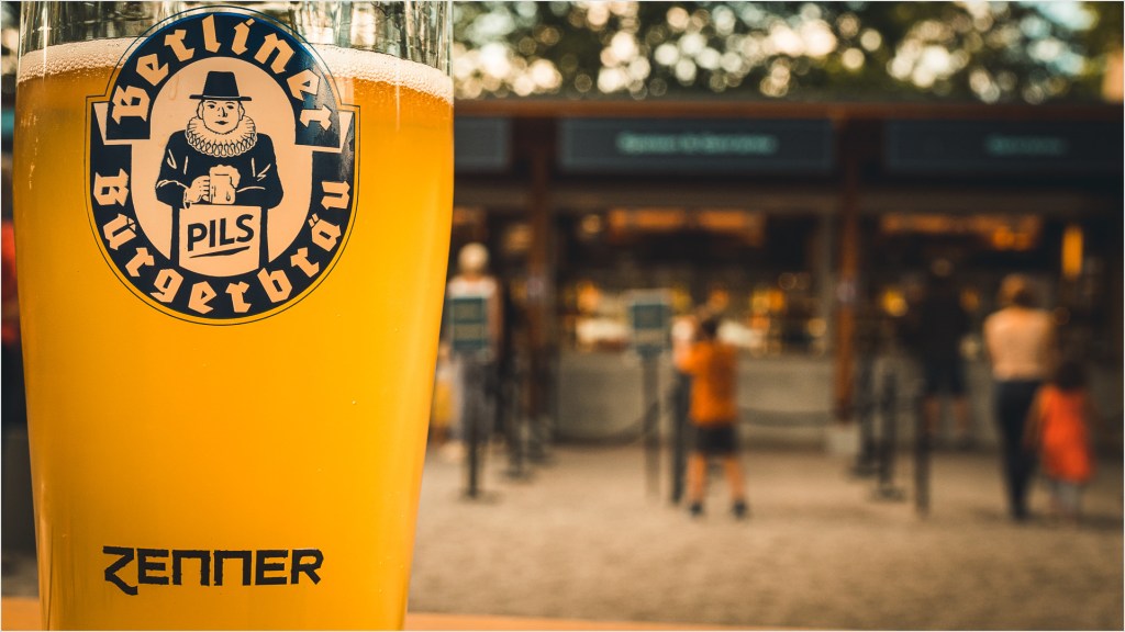 Bierglas, Hinterund unscharf