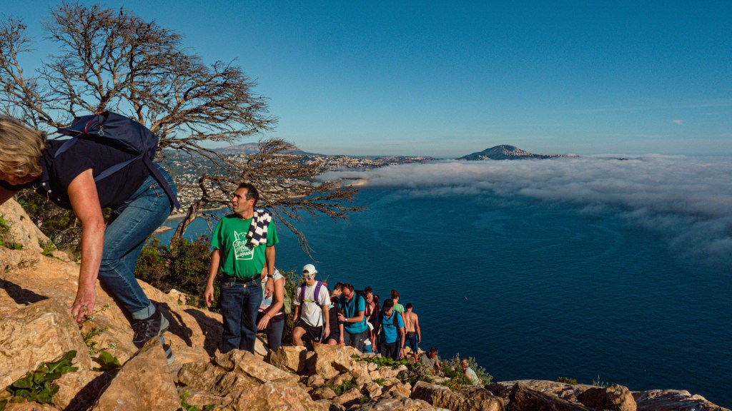 Wanderer am Penyal d’Ifac