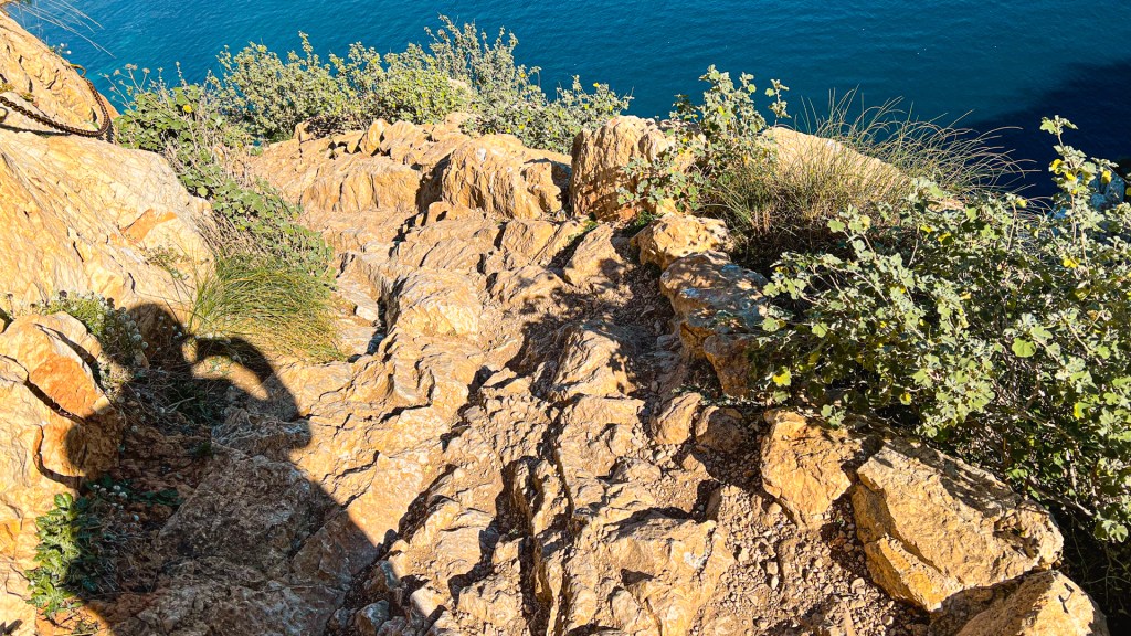 Schattenselfie am Penyal d’Ifac