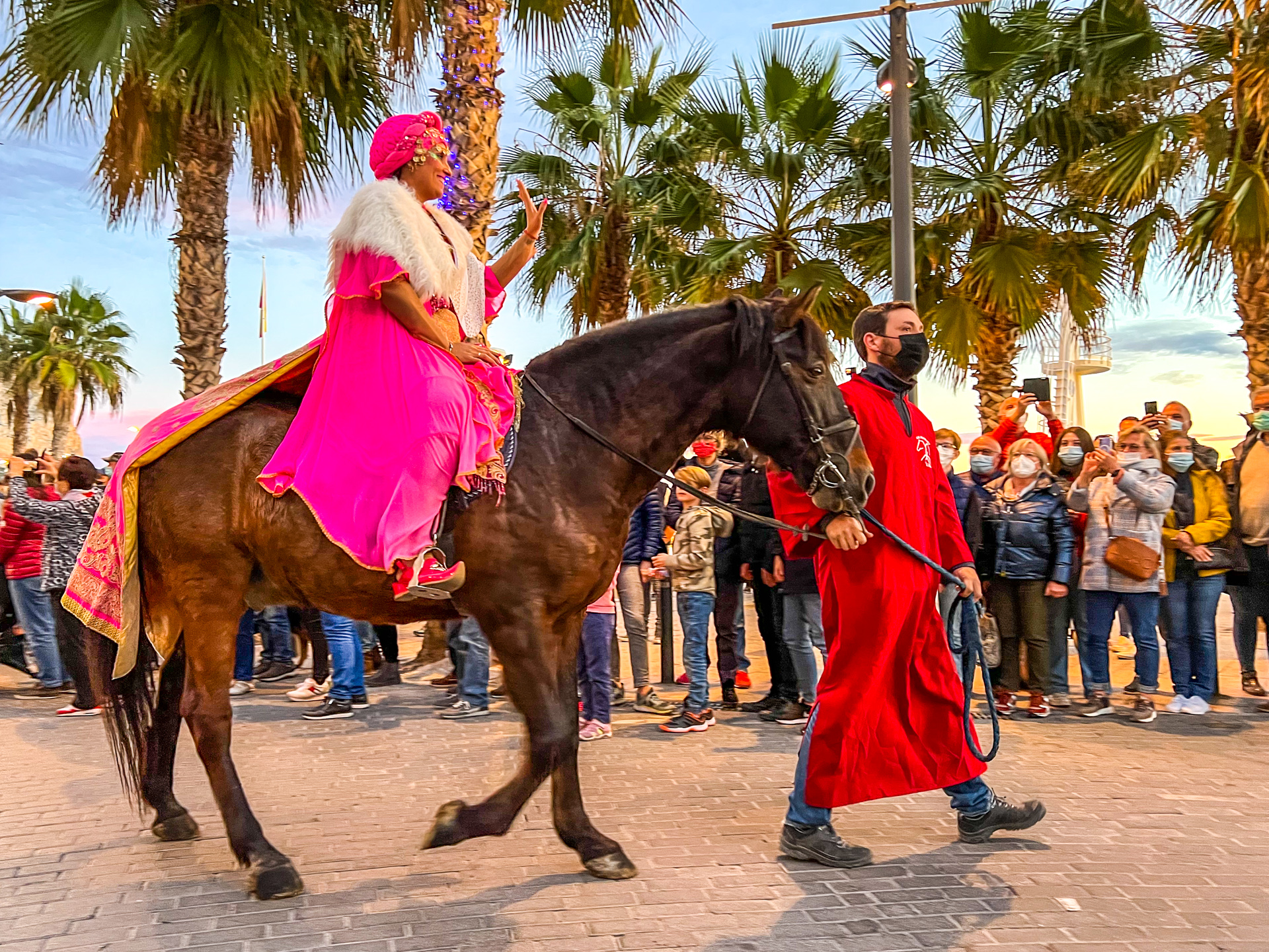 Reiterin auf dem Abalgata de Reyes