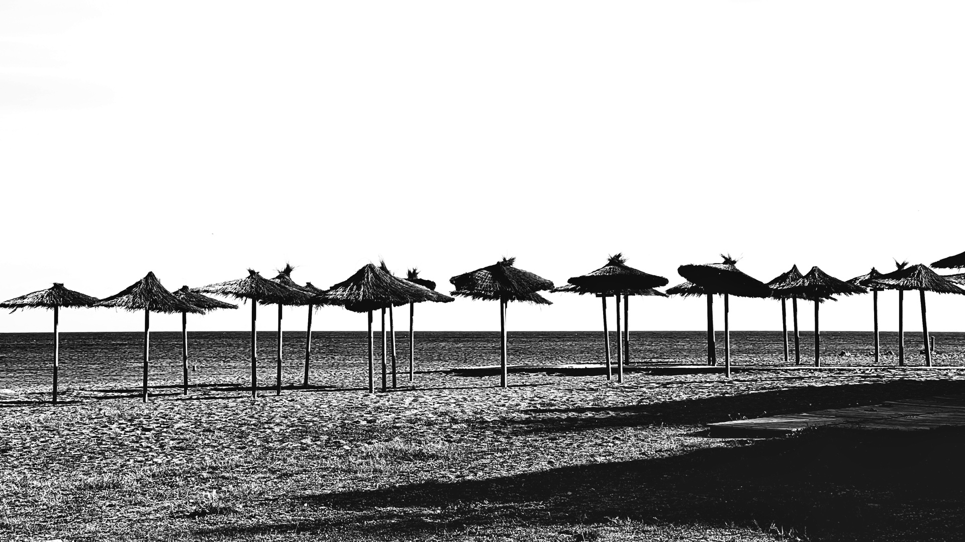 Sonnenschirme am Strand