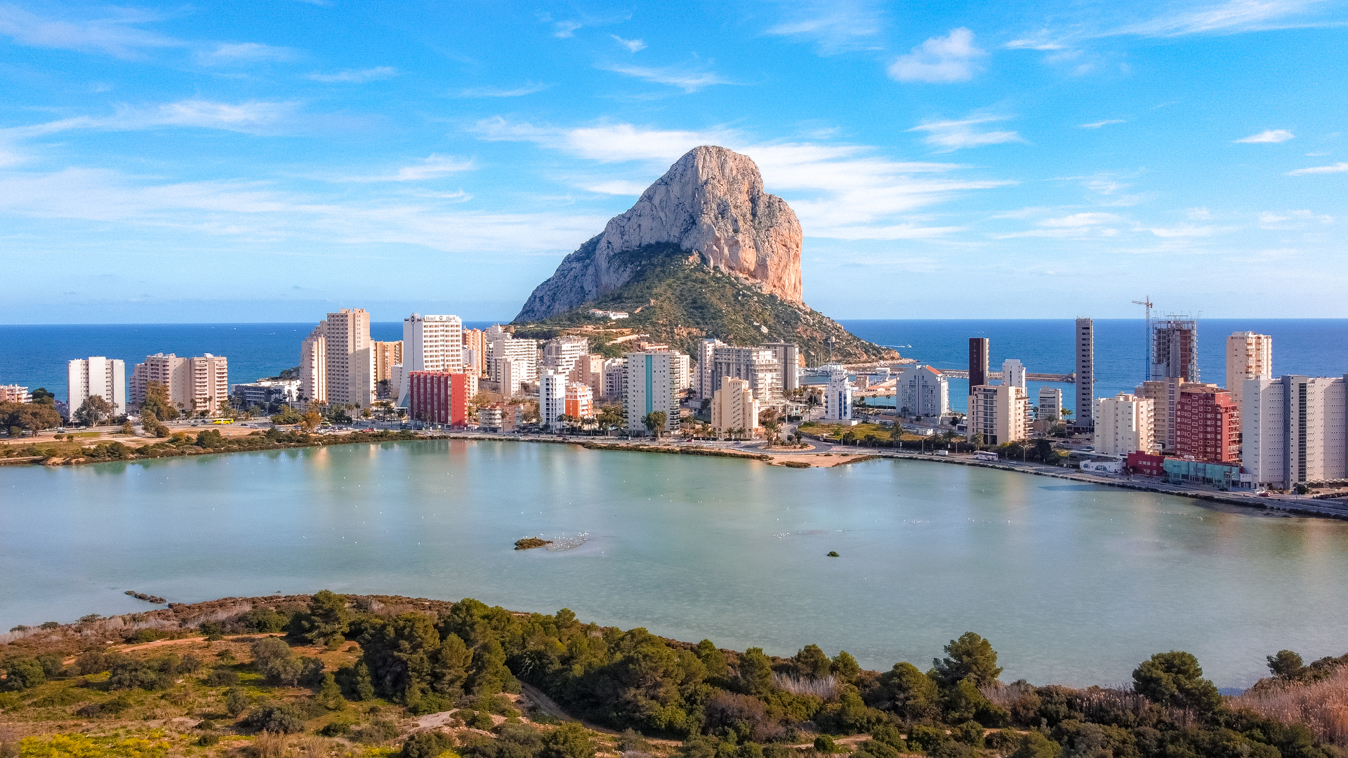 Salzsee mit Meer und Ifach