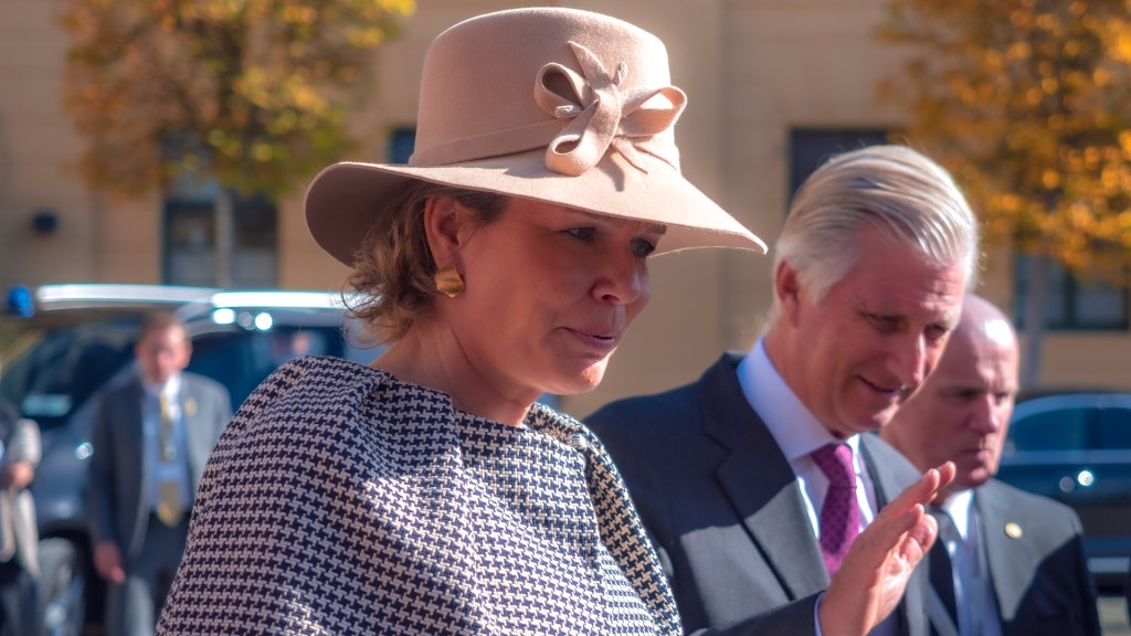 Das belgische Königspaar auf der Festung Ehrenbreitstein