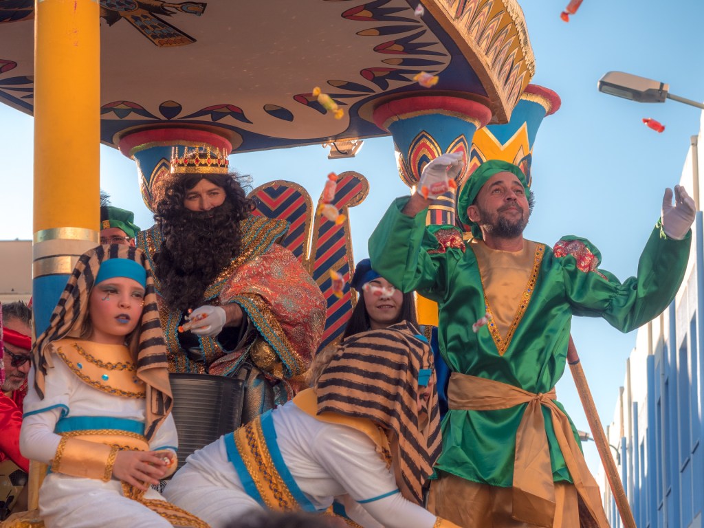 Detail des ägyptischen Motivwagens