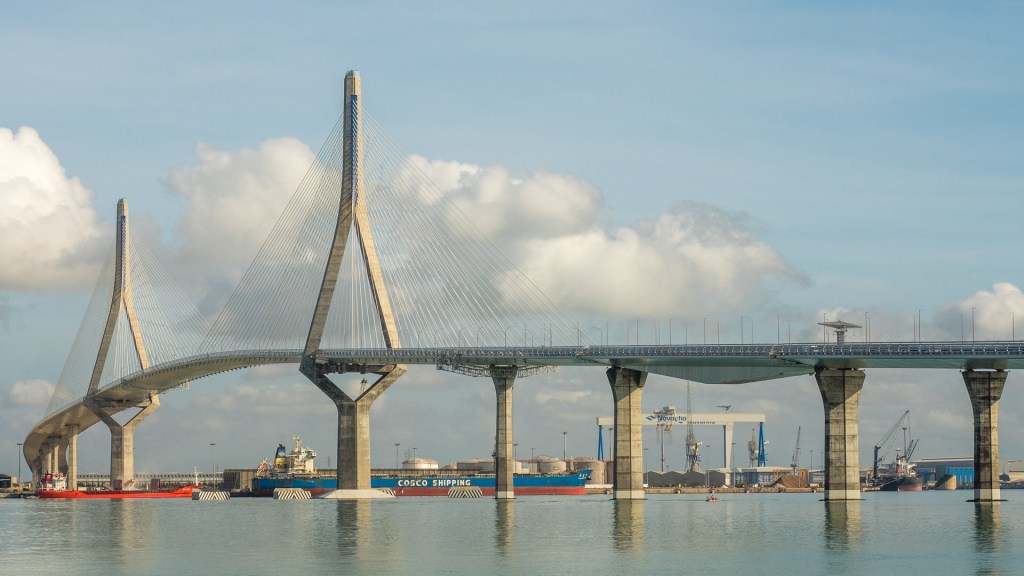 Die Drahtseilbrücke nach Cadiz