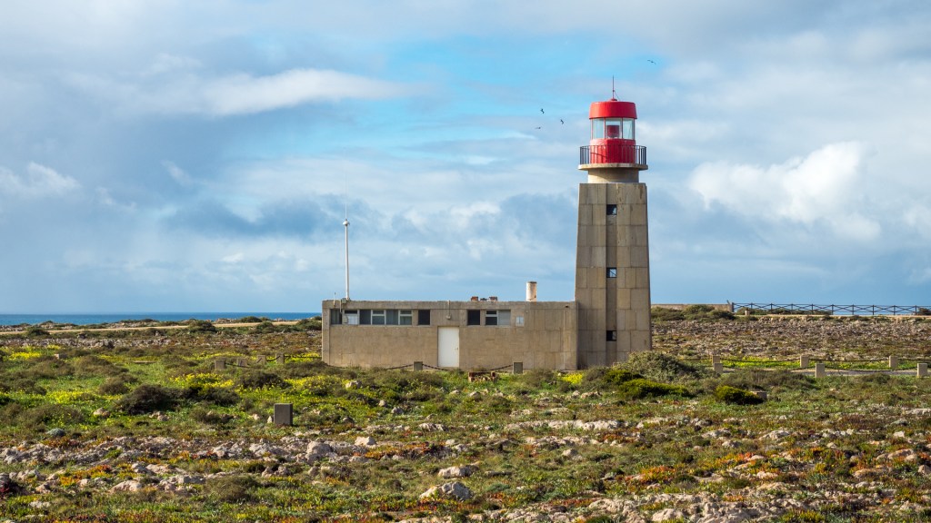 Der Leuchturm, Farol de Sagres, in der Fortaleza de Sagres