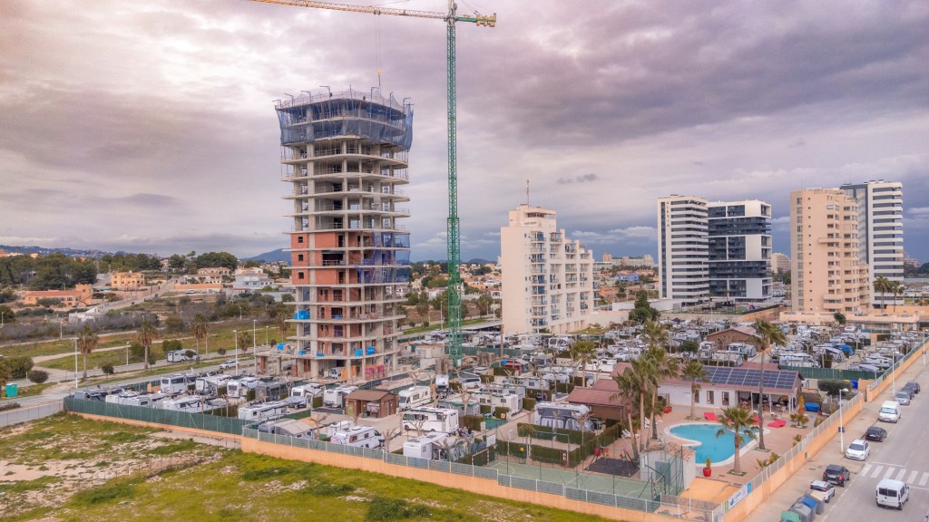 Camping Calpe Mar aus Drohnensicht