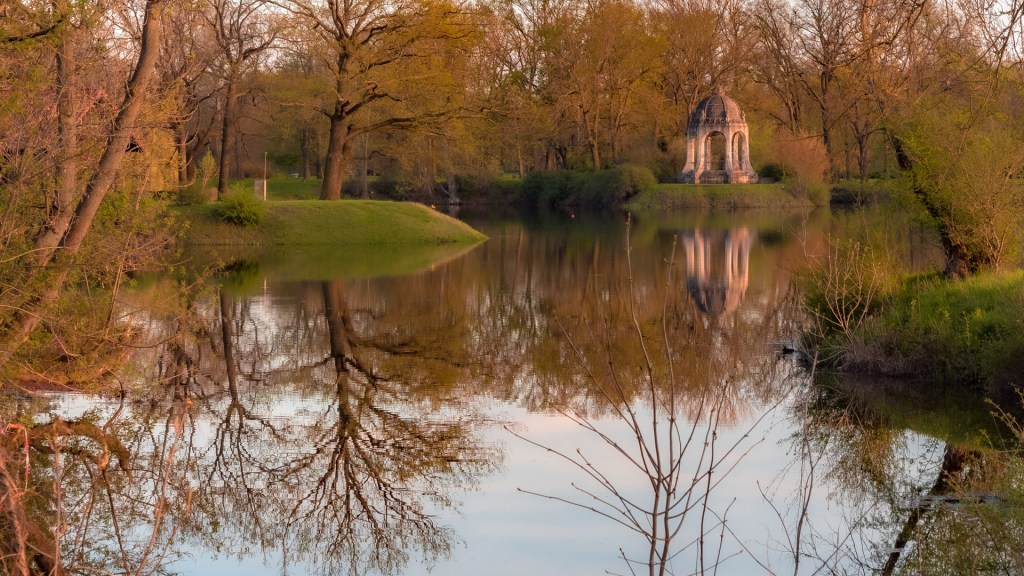 Wasserpark in den Elbauen von Magdeburg
