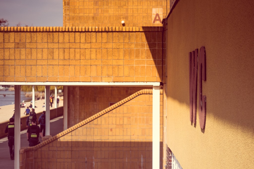 Architekturaufnahme im Strandbad Wannsee