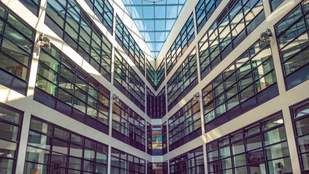 Innenansicht des Willy-Brandt-Hauses in Berlin