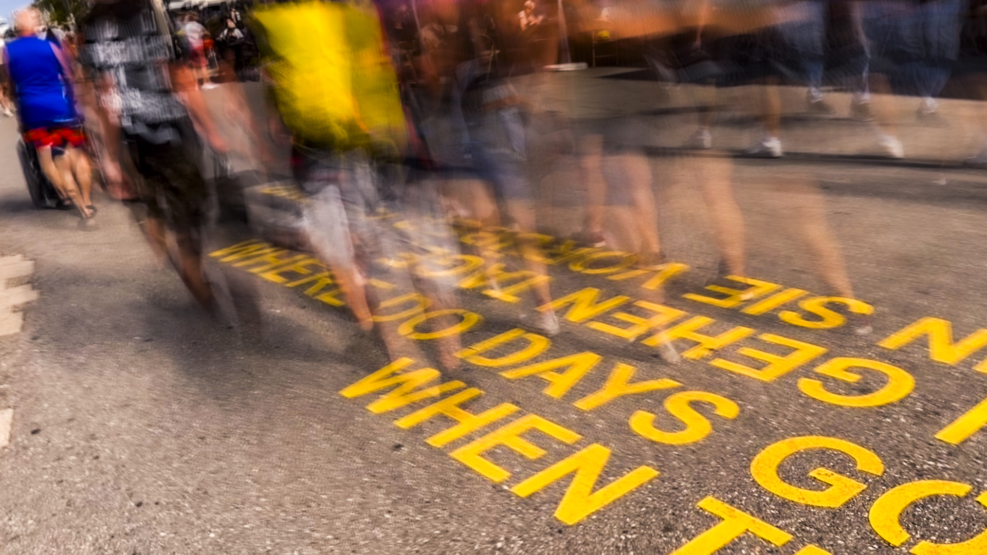 Bodengraffiti in Konstanz