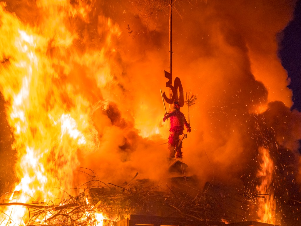 Ein Funkenfeuer am Bodensee