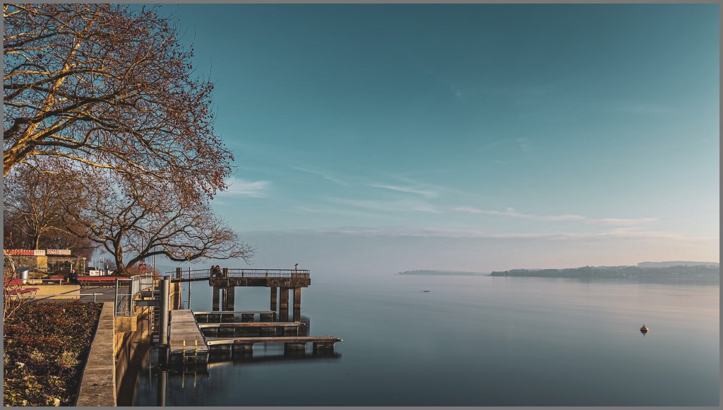 Blick von der Promenade in Überlingen auf den Bodensee