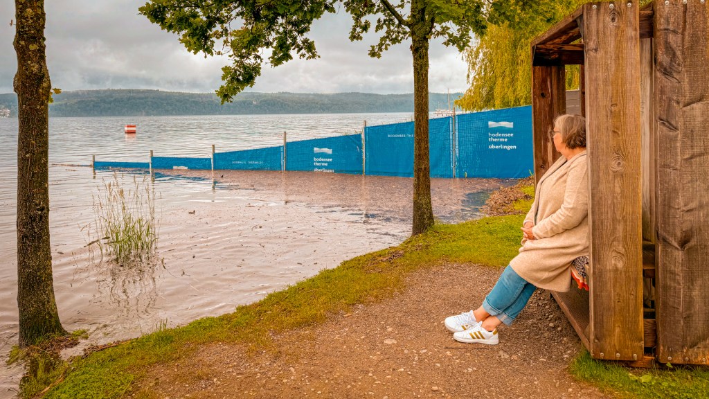 Hochwasser in Überlingen am Pflanzenhaus