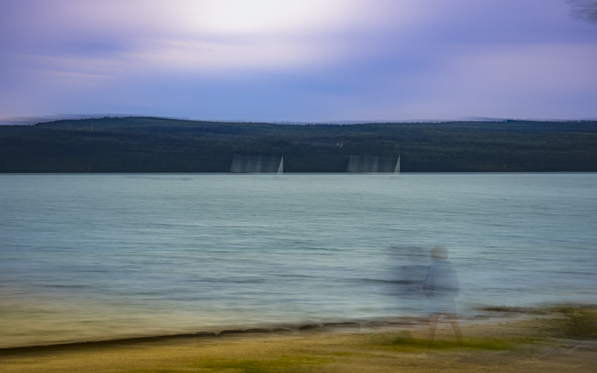 Bodenseeufer verwischt