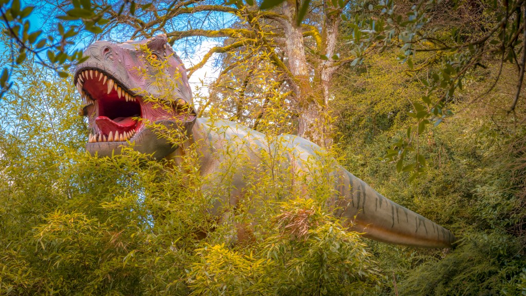 Tyrannosaurua Rex auf der Insel Mainau