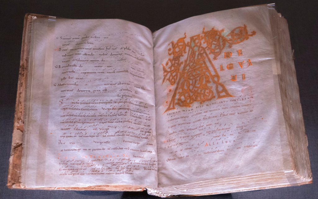 Altes Buch in der Stiftsbibliothek in St. Gallen
