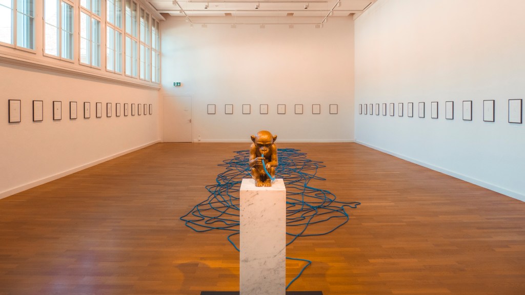 Das Kunstwerk "20mm" des Künstlers Olaf Breuning im Museum zu Allerheiligen in Schaffhausen.