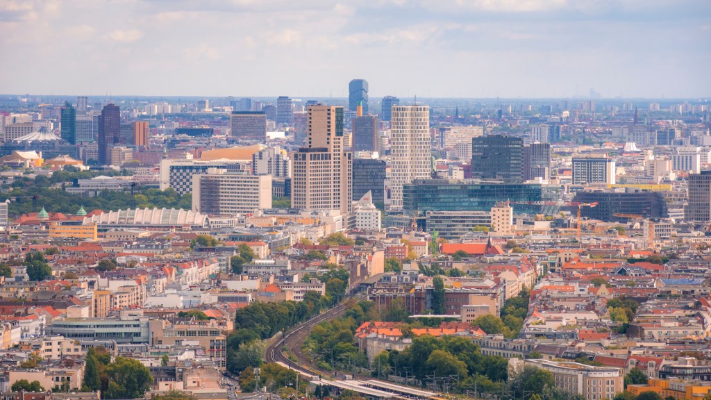 Blick vom Berliner Funkturm zur City West