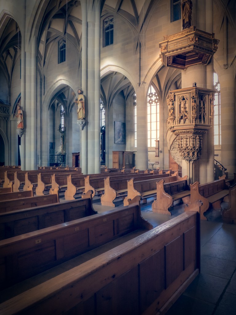 Blick auf die Kanzel im Überlinger Münster